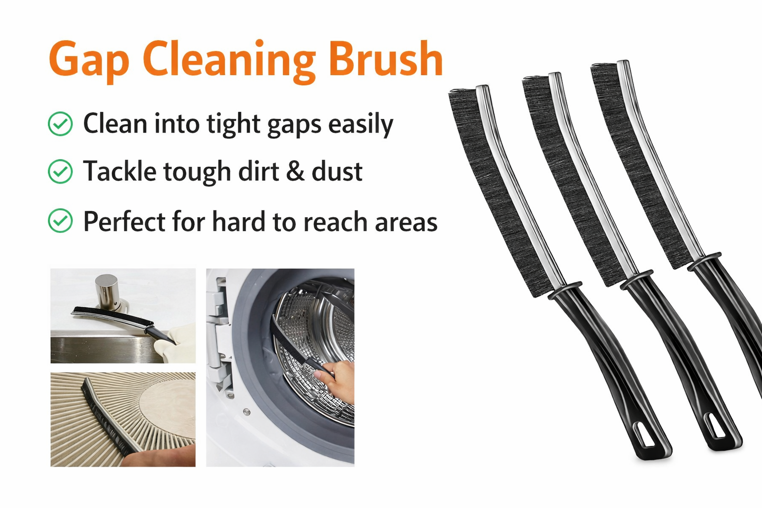 Multi-Purpose Gap Cleaning Brush – Deep Clean Hard-to-Reach Corners