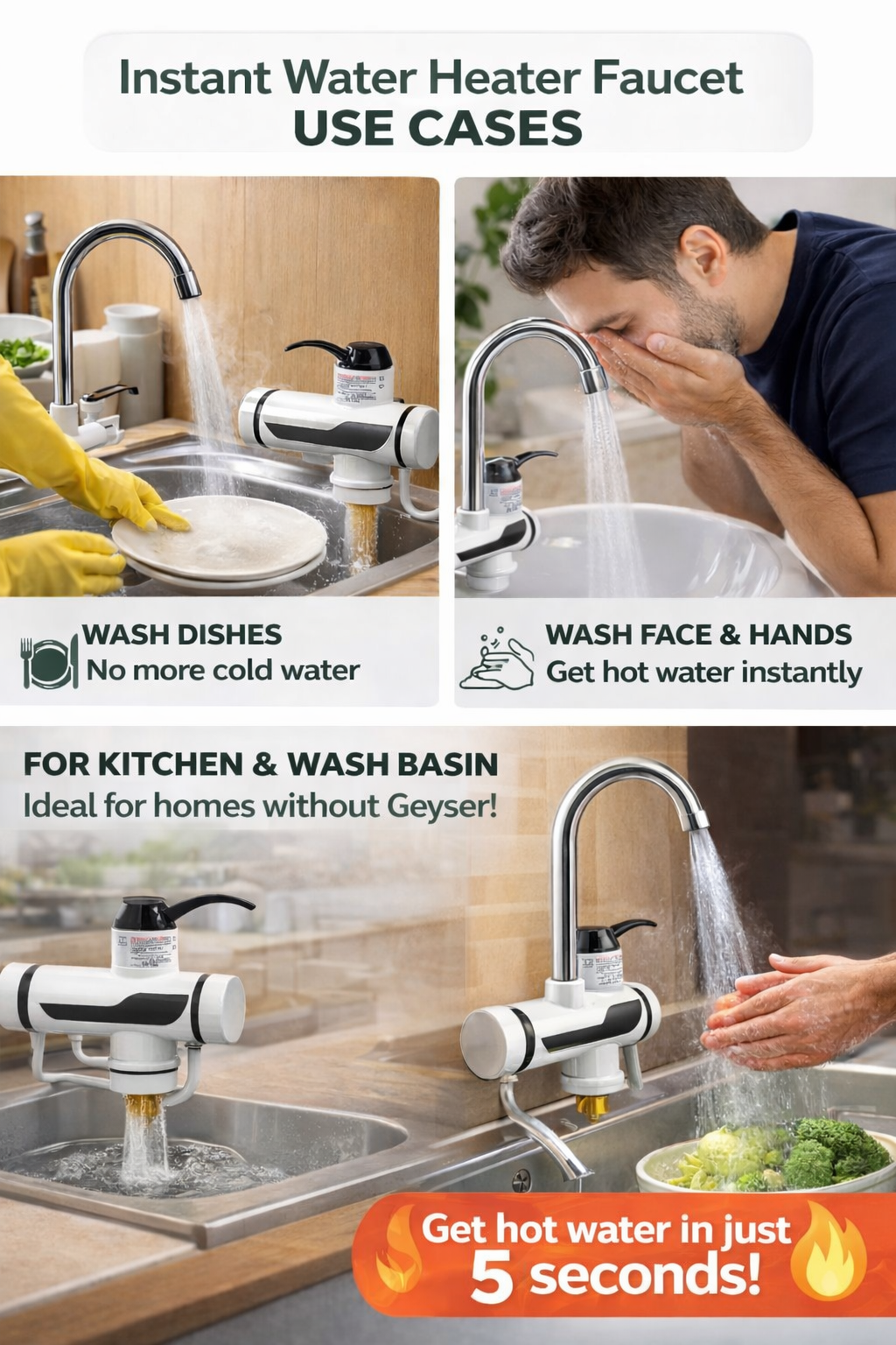 Instant Electric Water Heater Faucet