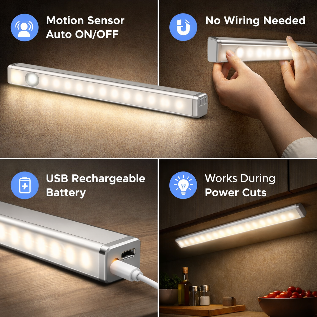 Rechargeable Motion Sensor LED Light
