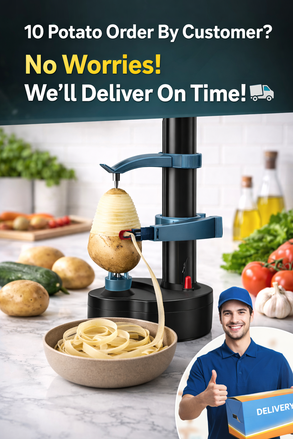 Automatic Electric Potato & Vegetable Peeler