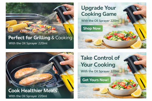 Oil Sprayer 220ml – Healthy Cooking Mist Bottle for Kitchen